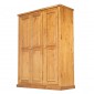 Chunky Pine Triple Wardrobe