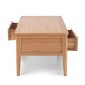 Cadley Oak Coffee Table with 4 Drawers