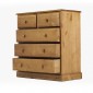 Country Pine 2 Over 3 Drawer Chest of Drawers