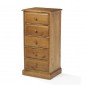 Country Pine 5 Drawer Tall Chest of Drawers