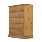 Country Pine 6 Drawer Chest of Drawers