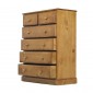 Country Pine 6 Drawer Chest of Drawers