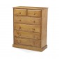 Country Pine 6 Drawer Chest of Drawers