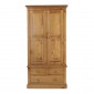 Country Pine Gents Double Wardrobe