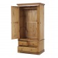 Country Pine Gents Double Wardrobe