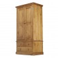 Country Pine Gents Double Wardrobe