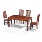 Cuba Sheesham 160 cm Dining Table and 4 Chairs