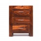 Cuba Sheesham 3 Drawer Bedside Cabinet