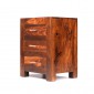 Cuba Sheesham 3 Drawer Bedside Cabinet