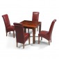 Cuba Sheesham 90 cm Dining Table and 4 Chairs