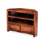 Cuba Sheesham Corner TV Cabinet