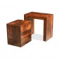 Cuba Sheesham Cube Nest of Tables