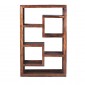 Cuba Sheesham Geometric Bookcase