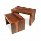 Cuba Sheesham Nest of 2 Tables