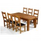 Emsworth Oak 180-250 cm Extending Dining Table and 6 Chairs
