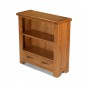 Emsworth Oak Low Bookcase with Drawer