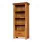 Emsworth Oak Petite Bookcase with Drawer
