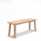 Parquet Oak Extended Dining Table and 2 Benches