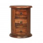 Jali Sheesham 3 Drawer Drum Chest of Drawers