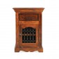 Jali Sheesham Bedside Cabinet - Right