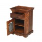 Jali Sheesham Bedside Cabinet - Left