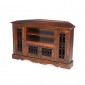 Jali Sheesham Corner TV Cabinet