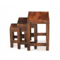 Jali Sheesham Nest of 3 Tables