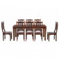 Jali Sheesham 180 cm Chunky Dining Table and 8 Chairs 