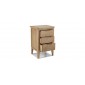 Harkus Oak 3 Drawer Bedside