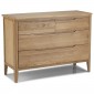 Harkus Oak 4 Drawer Wide  Chest