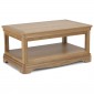Loraine Natural Oak Living & Dining Coffee Table With Shelve