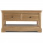 Loraine Natural Oak Living & Dining Coffee Table With  2 Drawers