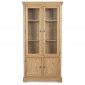 Loraine Natural Oak Living & Dining Glass Display Cabinet