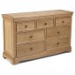 Loraine Natural Oak Bedroom 3 Over 4 Chest