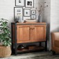 Industrial Acacia 2 Door Cabinet