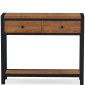 Industrial Acacia 2 Drawer Console Table