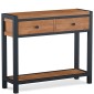 Industrial Acacia 2 Drawer Console Table