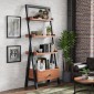 Industrial Acacia Ladder Bookcase/Display Unit