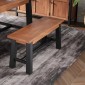 Industrial Acacia Dining Bench