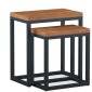 Industrial Acacia Nest Of 2 Tables