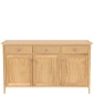 Saxbie Oak Large 3 Drawer 3 Door Sideboard