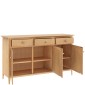 Saxbie Oak Large 3 Drawer 3 Door Sideboard