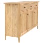 Saxbie Oak Large 3 Drawer 3 Door Sideboard