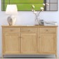 Saxbie Oak Large 3 Drawer 3 Door Sideboard