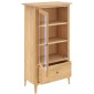 Saxbie Oak Glazed Bookcase