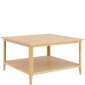 Saxbie Oak Square Coffee Table With Shelve