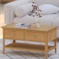 Saxbie Oak 2 Drawer Coffee Table