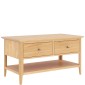 Saxbie Oak 2 Drawer Coffee Table