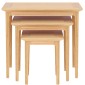 Saxbie Oak Nest Of 3 Tables