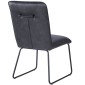 HEW S Pu Black Dining Chair With Black Legs